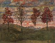 Four Trees Egon Schiele